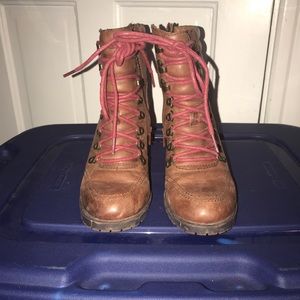 Lucky Brand lace up boots